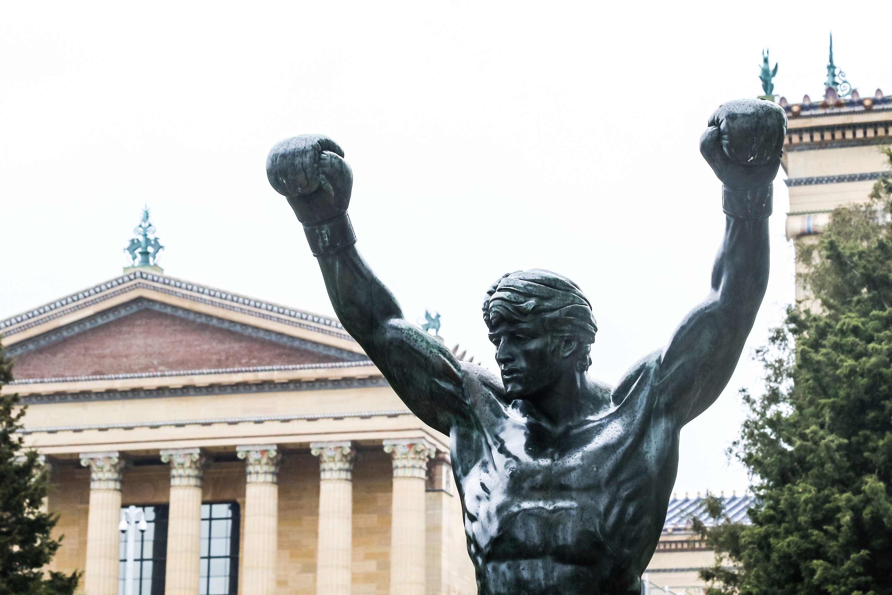 Rocky Balboa Statue and the Philadelphia Museum of Art Landscape Photo