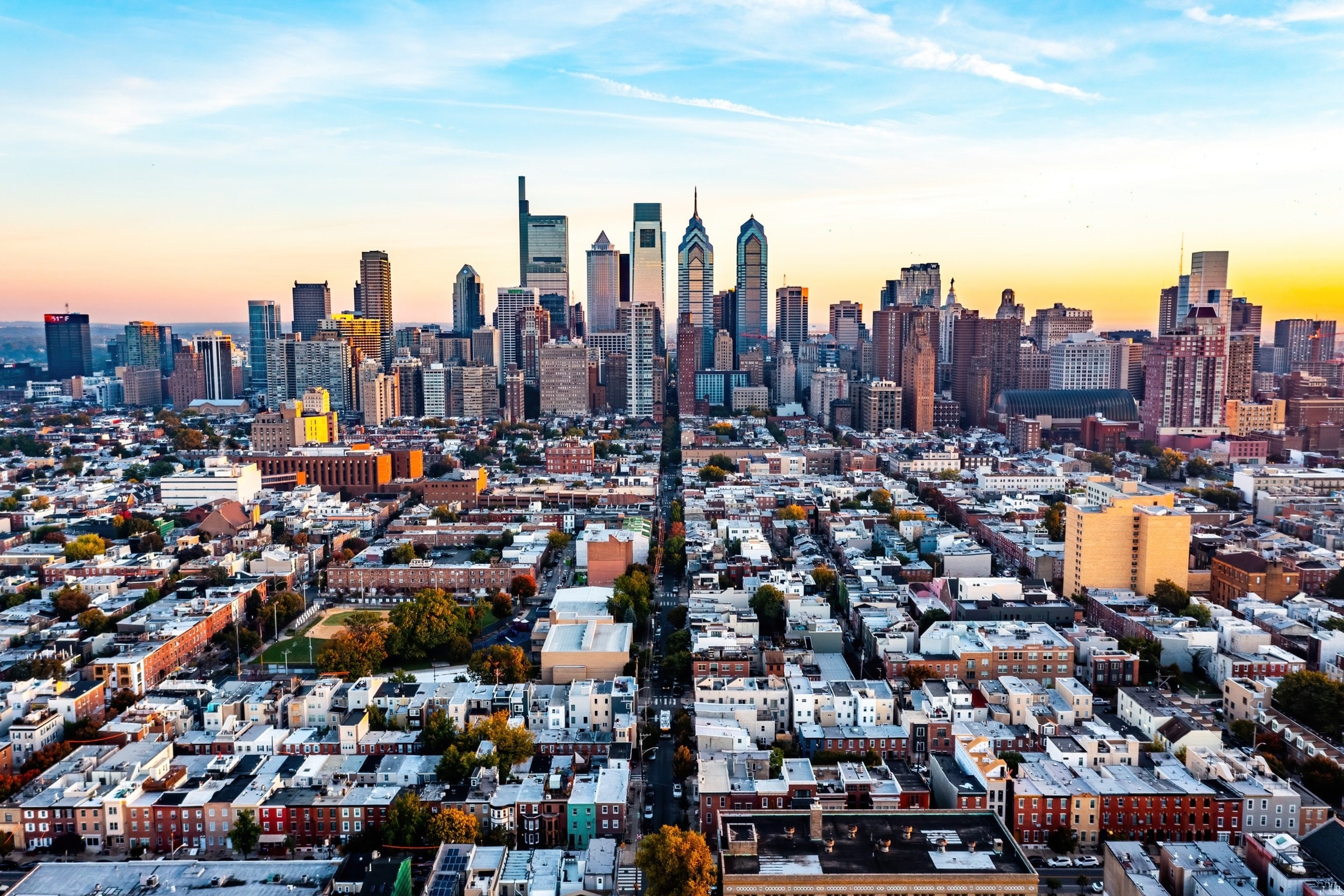 Philadelphia Aerial Skyline From South Philly - Etsy