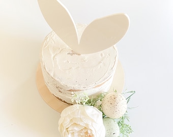 Acrylic Bunny Ears Cake Topper // Peter Rabbit // First Birthday Cake Topper // Smash Cake Topper // One Cake Topper // Easter Cake Topper