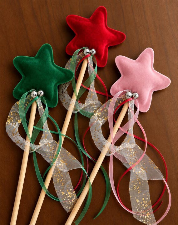 Limited Stocking Stuffer Wand, Star Wand, Santa Magic Wand, Christmas Gift, Holiday Wand Costume Elf Cosplay, Advent Calendar Filler
