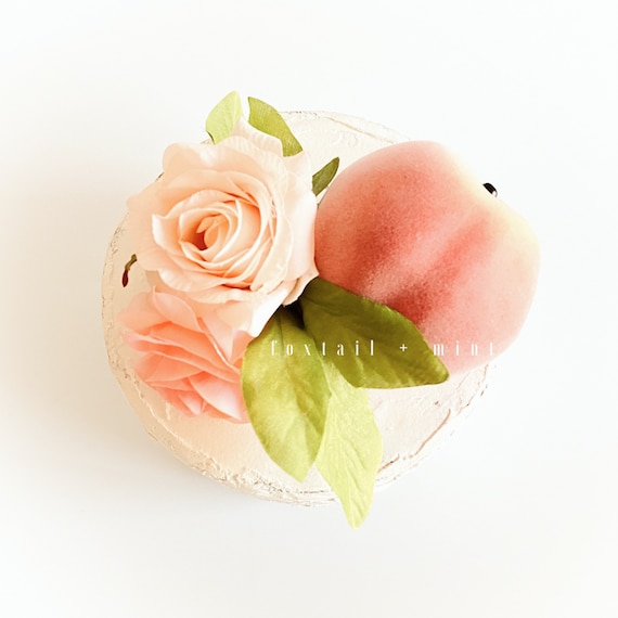 Georgia Peach Cake Topper // Cake Topper // Summer Cake Topper / Smash Cake Topper / Flower Cake Topper // Peach Birthday / Sweet as a Peach