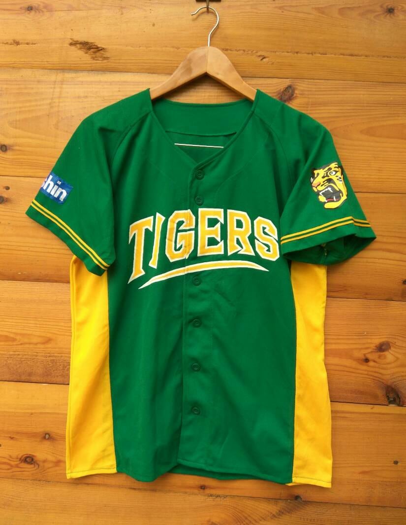 NEW MIZUNO Japan NPB HANSHIN TIGERS Baseball Jersey Yellow/Black MEDIUM
