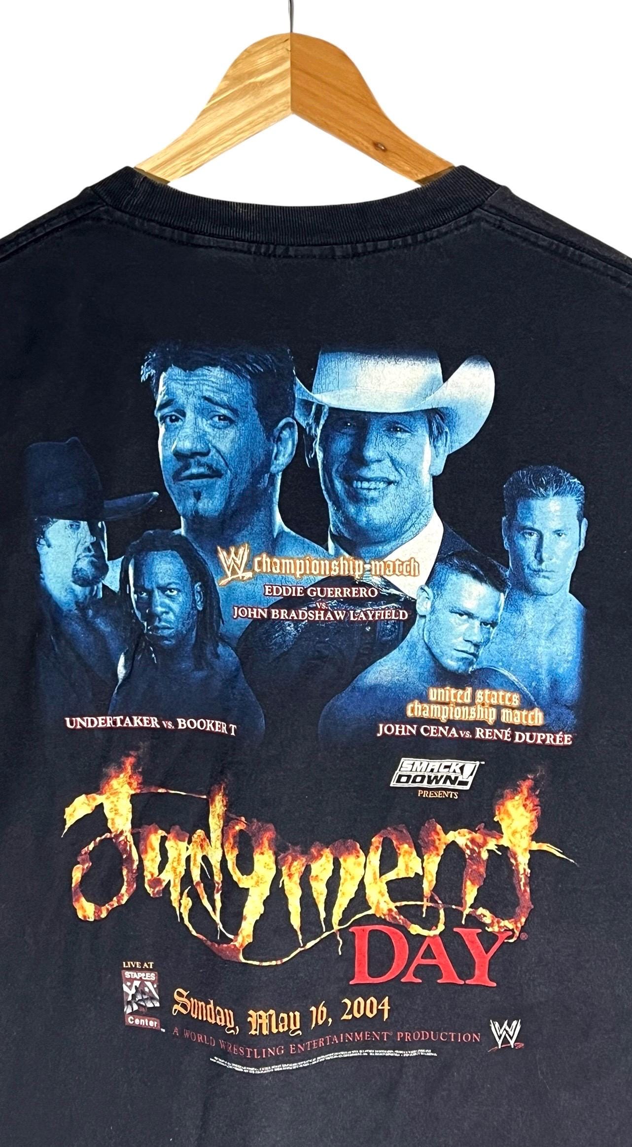90s PJMARKゲームシャツ 2XL アメフト ワッペン刺繍 Y2K B系 Vintage Y2K WWE the Judgement Day Eddie Guerrero Wrestling