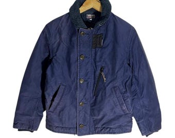 Vintage WWII N1 Deck Jacket - Blue Blue Japan Military Style - Etsy