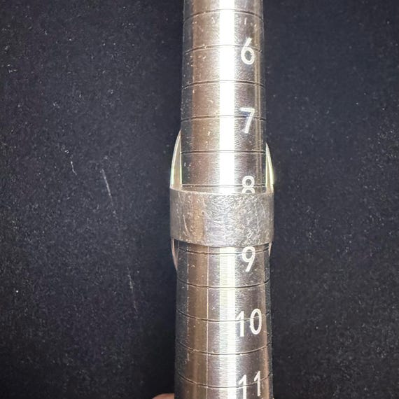 Hammered DDD Sterling Silver Statement Ring - image 6