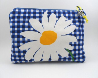 Daisy Zipper Pouch Clutch Bag Cosmetics Bag Accessory Bag