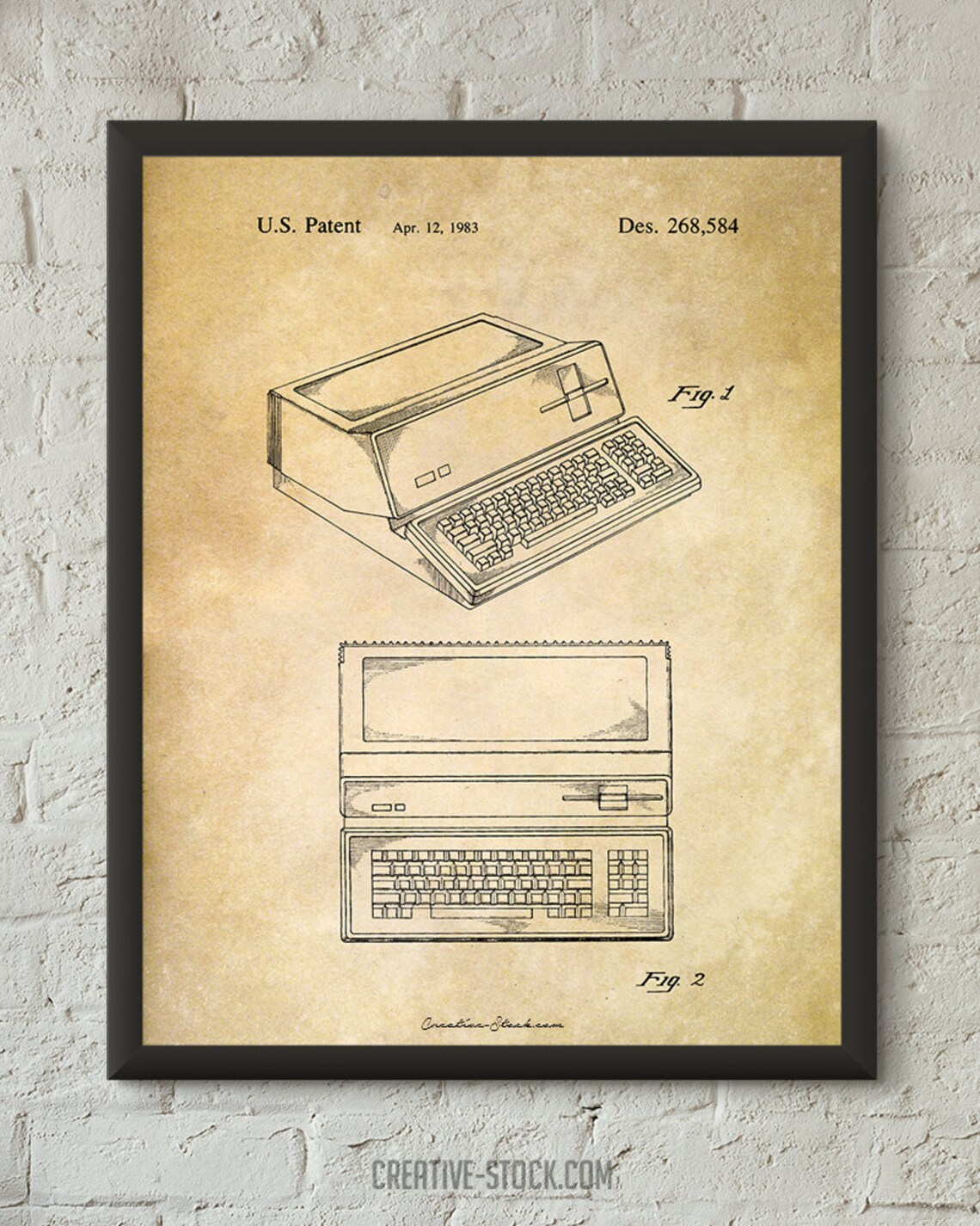 Apple Computer Patent. Apple Patent. Vintage Poster. Patent Etsy