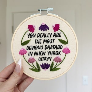 Laszlo Embroidery Hoop: What We Do In The Shadows Quote - Made to Order