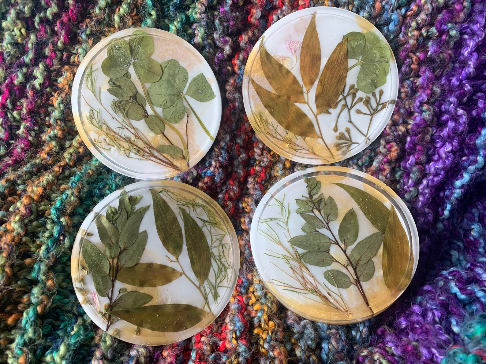 Custom wedding flower coasters Etsy