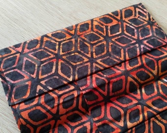 Porte-chéquier en tissu batik d'Indonésie