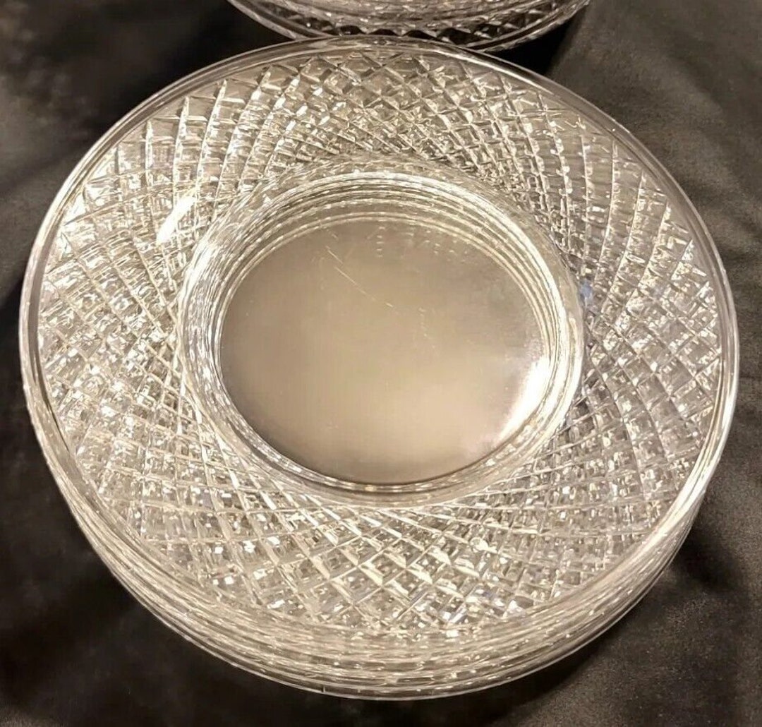 19thc ABP Hawkes Delft Diamond Cut Glass Plate 8 1/4 " American ...