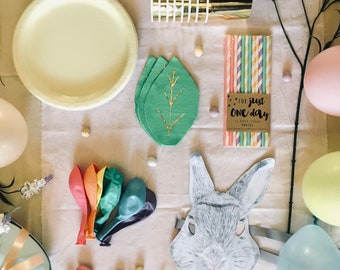 Easter decorations Easter bunny tablescape