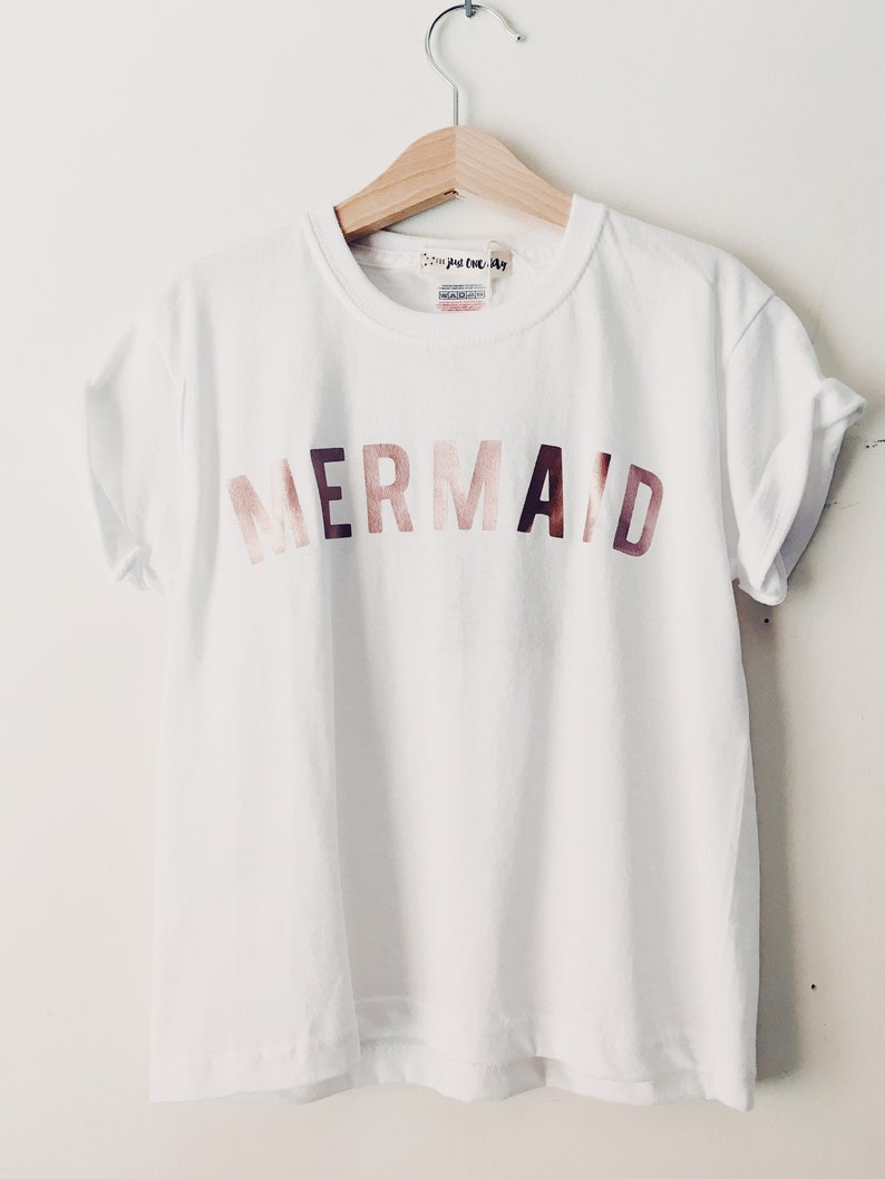 Kids Mermaid White T-shirt image 7