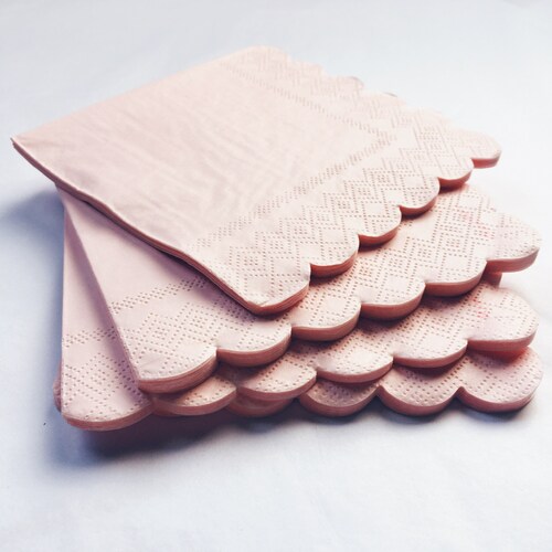 Pink and Rose Gold Napkins Blush Pink & Rose Paper Napkins Etsy UK