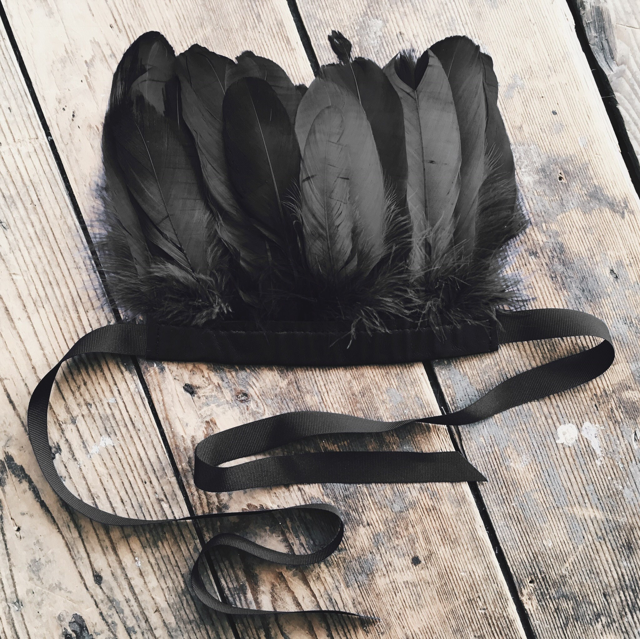 Handmade Leather Feather Headdress Adjustable Unisex Festival Costume Wholesale Festival Feather Headdress Natural Crafts & Party  main image 3