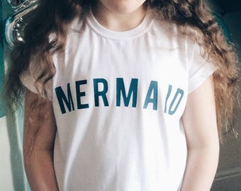 Kids Mermaid White T-shirt