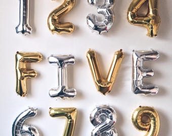 16 Inch Mylar Foil Letter Balloons - Party Decorations