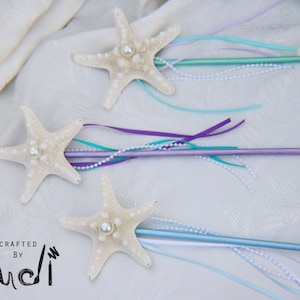 Mermaid Pointed Starfish Wands // mermaid party favor // Mermaid Party supplies image 4