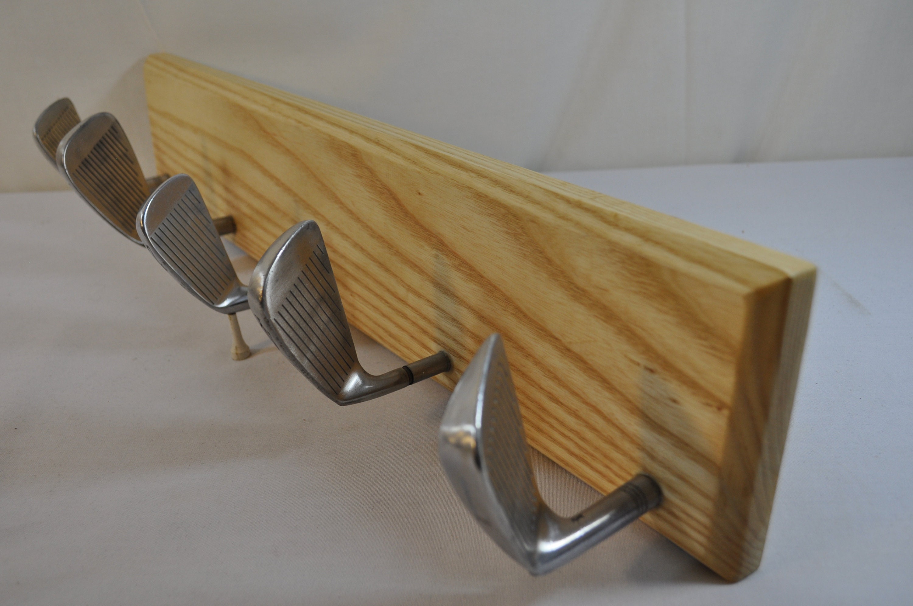 Vintage Wilson Irons From the Past Golf Club Hat Rack on Solid Ash Etsy