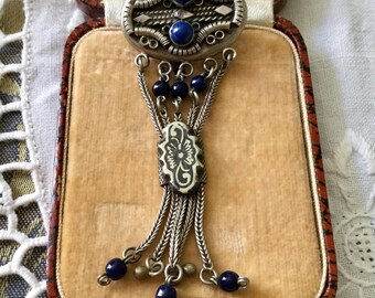 アンティーク 800 シルバー フィリグリー エーデルワイス フラワー