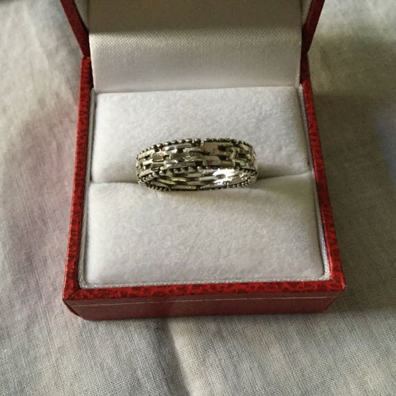 Sublime Art Deco VINTAGE STERLING RING- Sterling … - image 6