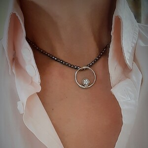 Shine-pendant with pavè