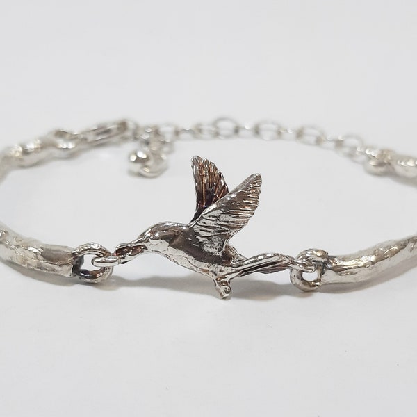 LIFE - Des ténèbres à la lumière - Bracelet en argent 925 Colibri