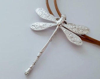 CHARMS -Dragonfly sterling silver pendant