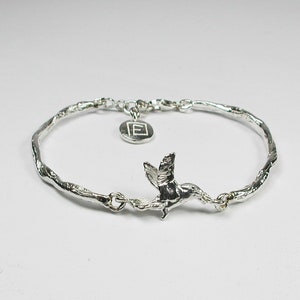 LIFE From darkness to light Hummingbird sterling silver bracelet image 8