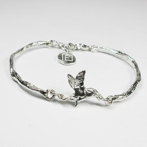 LIFE From darkness to light Hummingbird sterling silver bracelet image 4