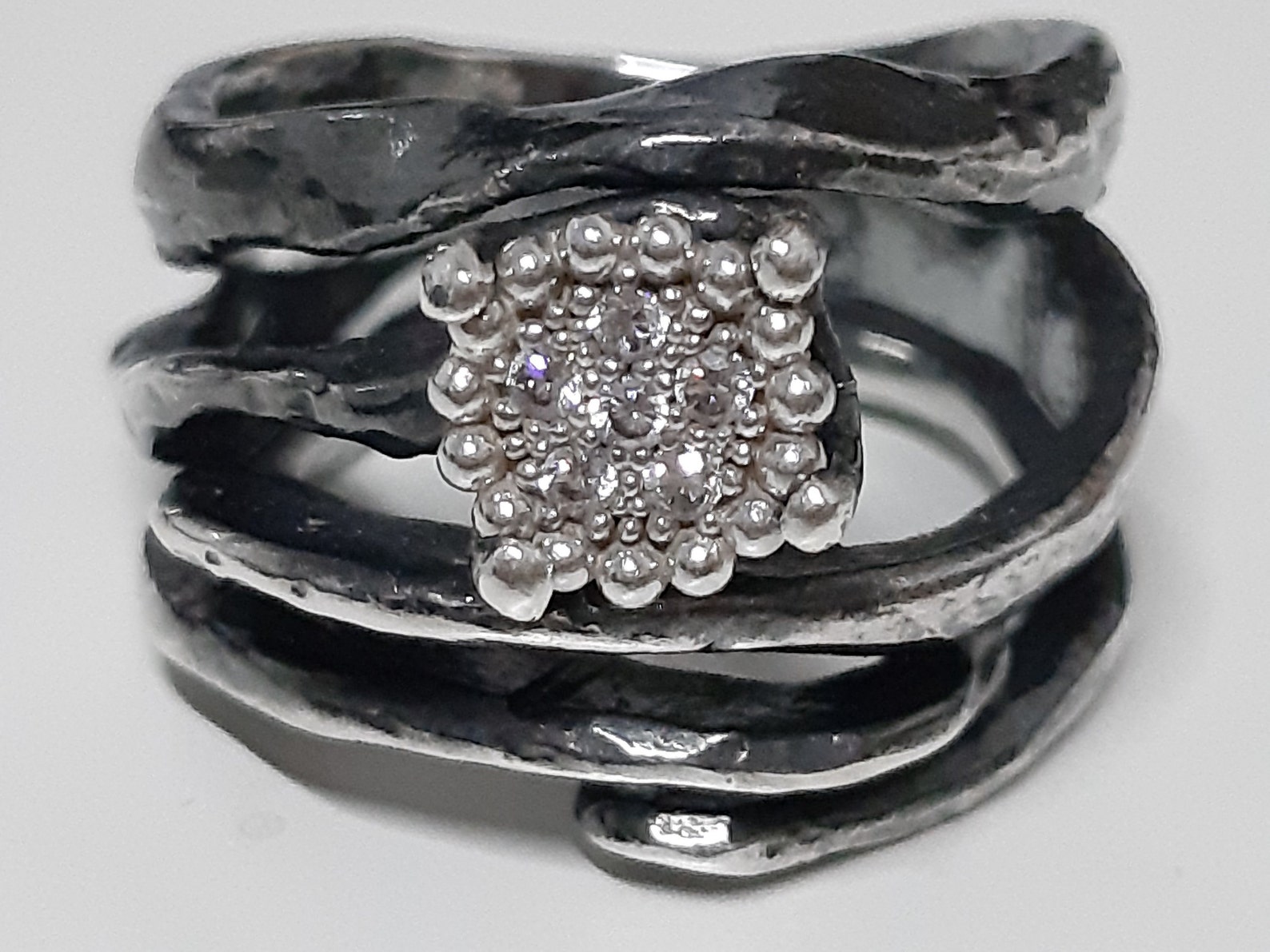 SHINE Ring With Pavè - Etsy