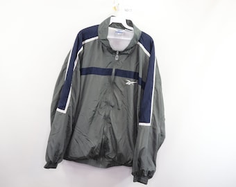 chaqueta reebok vintage hombre azul