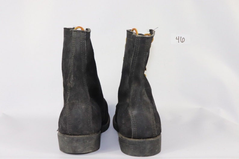 Vintage Georgia Boots 90s New Georgia Boot Tall Hipster Suede Leather Lace Up Logger Boots Tan Mens Size 8 D Black Suede Logger Boots USA