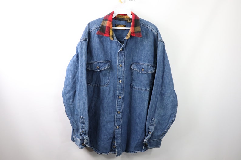 eddie bauer denim shirt