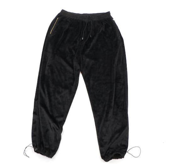 90s Streetwear Velour Adjustable Cuff Joggers Jogg
