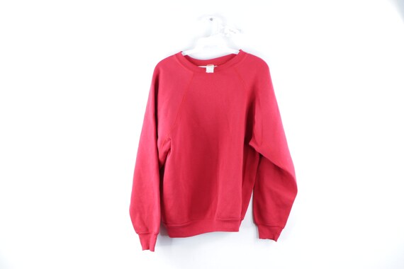 70s Streetwear Distressed Boxy Fit Blank Sweatshir