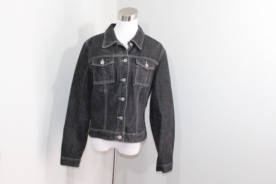 90s Guess Spell Out Full Button Outdoor Denim Jean