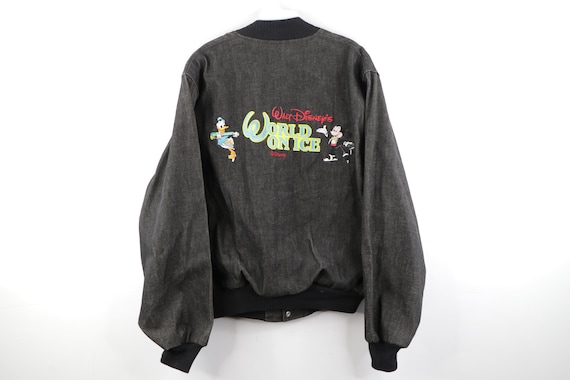 NOS 80s Walt Disney's World On Ice Denim Varsity J
