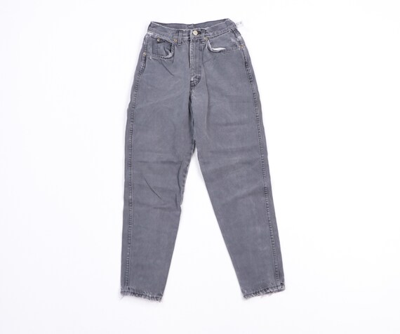 80s Streetwear Distressed Faded Tapered Leg Mom Je
