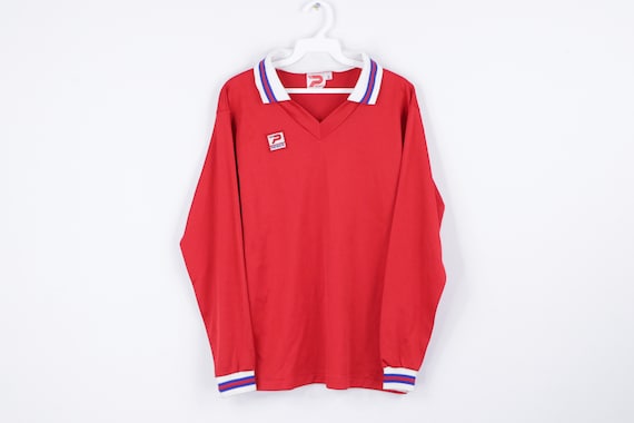 NOS 70s Patrick Spell Out Long Sleeve Soccer Jerse