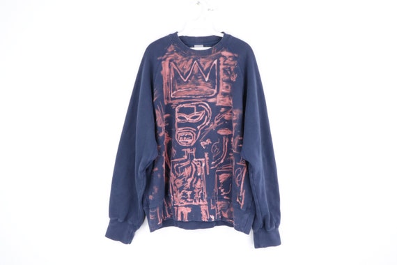 90s Nike Custom Basquiat Style Art Crewneck Sweats