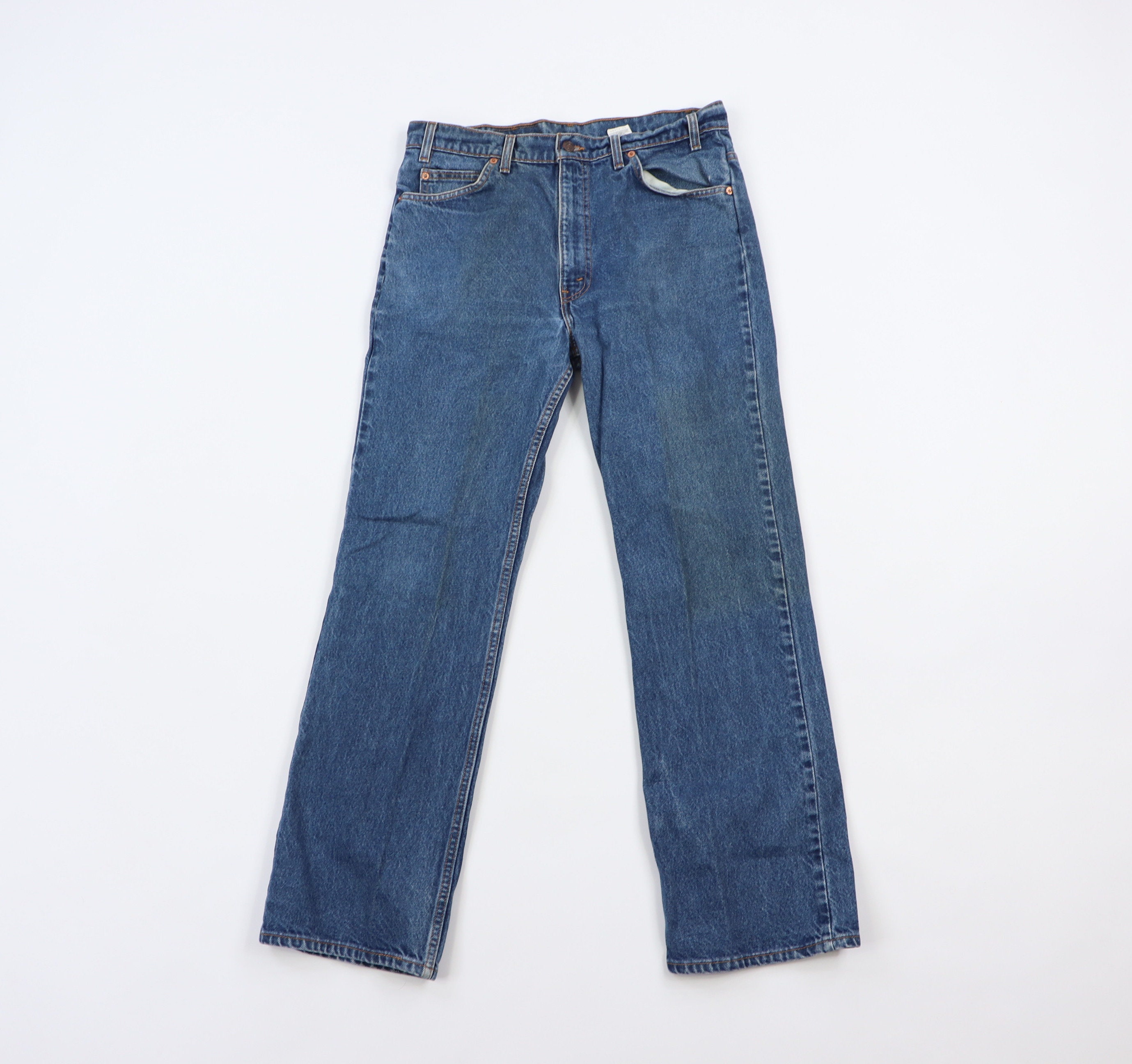 90s Levis 517 Orange Tab Distressed Bootcut Denim Jeans USA | Etsy