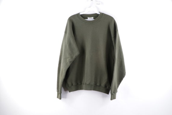 90s Streetwear Blank Boxy Fit Crewneck Sweatshirt