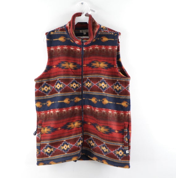 90s Streetwear Navajo Southwestern Print Full Zip