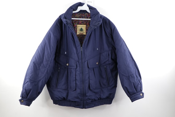 90s Streetwear Zip Outdoor Blank Winter Puffer Bom