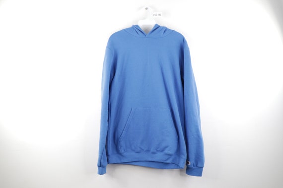 90s Champion Distressed Faded Blank Hoodie Sweatsh