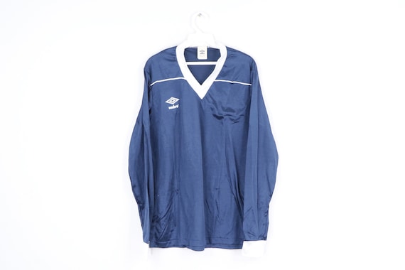 NOS 80s Umbro Spell Out Long Sleeve Soccer Jersey