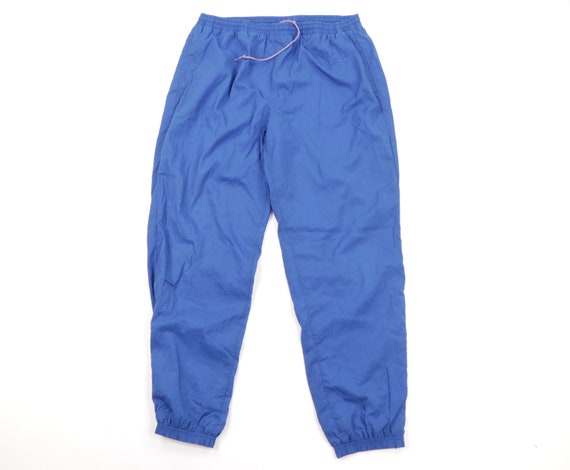 90s Reebok Stitched Spell Out Lined Nylon Joggers