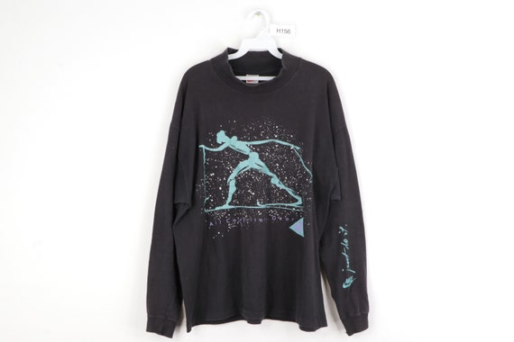 90s Nike ACG Spell Out Abstract Skiing Mock Neck L