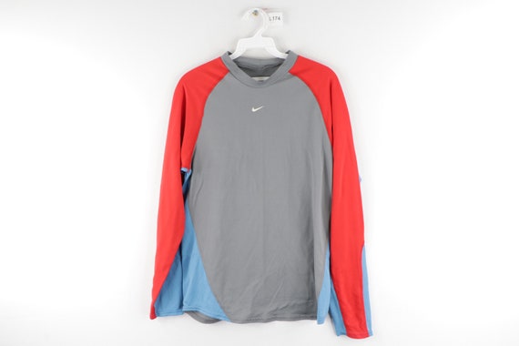 90s Nike Mini Center Swoosh Color Block Long Sleev
